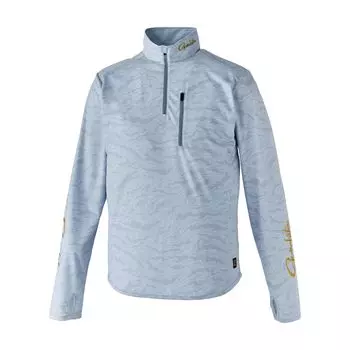 Рубашка на молнии Gamakatsu NFZ GM3728 светло-серая M