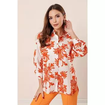 Рубашка оверсайз с узором