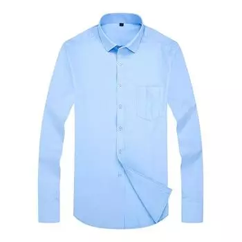 Рубашка Oxford Spun 100% чистого хлопка, мужская рубашка с длинным рукавом, профессиональная рабочая рубашка, белая рубашка из цельного хлопка премиум-класса S