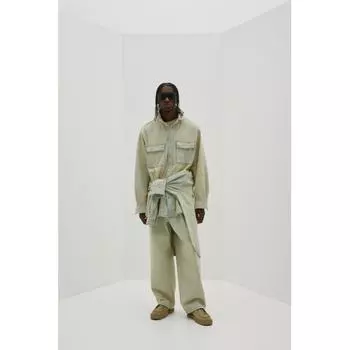 Рубашка поло большого размера HM кремового цвета S