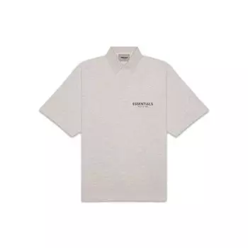 Рубашка поло Fear of God Essentials FW20 Dark Heather Oatme, топы унисекс 0125250500231260 L
