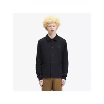 Рубашка поло Fred Perry Button Through с длинным рукавом, темно-синяя, Afpm2436598 608 M