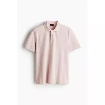 Рубашка-поло HM Regular Fit Pique, розовая XS