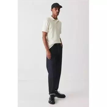 Рубашка поло HM slim fit белая XS