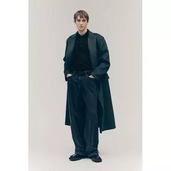 Рубашка поло HM slim fit черная XS