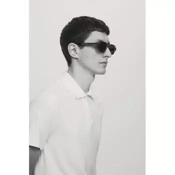 Рубашка поло HM slim fit Lyocell белая XS