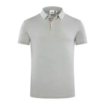 Рубашка-поло из длинноволокнистого хлопка YHHC 98698 с лацканами из бисера и жидким аммиаком, 190 г. S