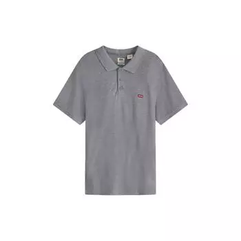 Рубашка поло из хлопка с вышивкой Levis Мужские топы Серый 35883-0004
