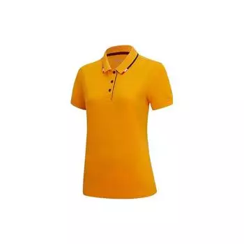 Рубашка поло Li Ning Color Block, женские топы, оранжевый, желтый APLQ116-3 XL