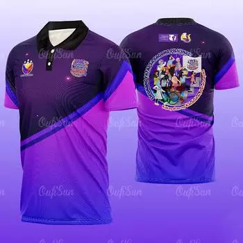 Рубашка поло международного женского месяца We Can Be EquALL, сублимационная фиолетовая пятница GAD 2024, повседневная рубашка с коротким рукавом S