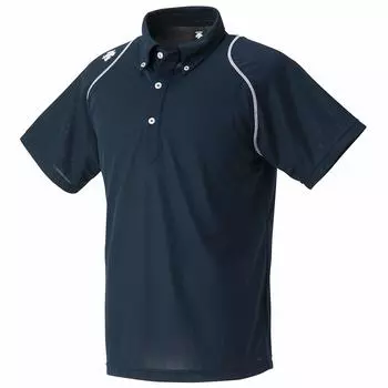 Рубашка поло на пуговицах, впитывающая пот, быстросохнущая, UNV SS [DESCENTE] DTM-4600B