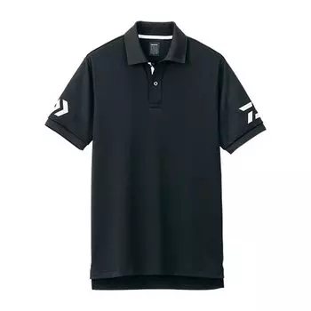 Рубашка поло с коротким рукавом DAIWA, черная и белая, размер S DE-7906