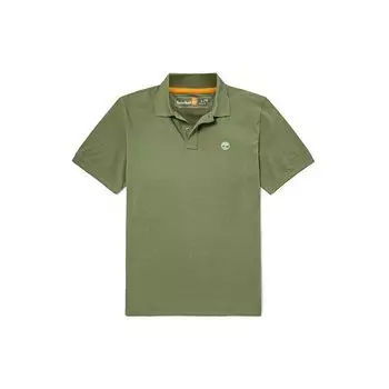 Рубашка поло с коротким рукавом Timberland Outdoor Casual Logo для мужчин, цвет Cassel-Green A24H2-590 S
