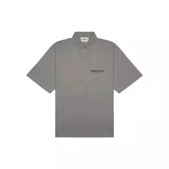 Рубашка-поло с логотипом Fear of God Essentials FW20 Мужские топы Cement FOG-SS20-129 S