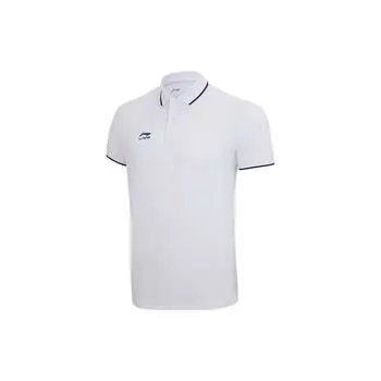 Рубашка поло с надписью Li Ning, мужская рубашка поло, белая APLS093-1 XXXL
