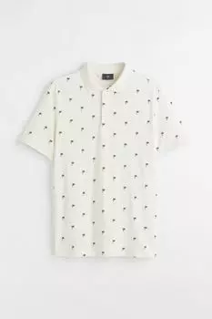 Рубашка поло Slim Fit с рисунком