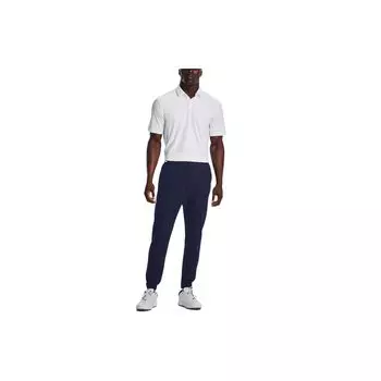 Рубашка поло Under Armour с двойным воротником-планкой, мужские топы, белая 1377362-100 XXL