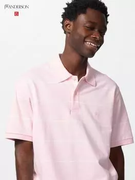 Рубашка-поло Uniqlo Dry Picket Stripe, стандартная