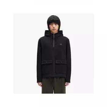 Рубашка-пуловер Fred Perry Heavyweight черная Afpm2438709 102 M