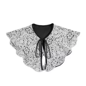 Рубашка с большим лацканом, съемный воротник, накидки на плечи, шали для женщин, маленький фальшивый воротник, свитер, фальшивые воротники, шарфы, аксессуары