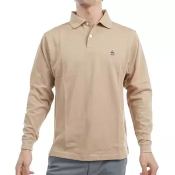 Рубашка с длинным рукавом 10-летняя поло One Point Made in Japan Golf MG4FLS00M BG00 [Munsingwear] [СТАНДАРТ] Мужская (бежевый)