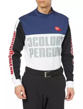 Рубашка с длинным рукавом HIROCK Collaboration Sweat Absorbent Stretch BMX Shirt Golf MEMWJB07P NV00 [Munsingwear] [ENVOY] Мужская (военно-морской флот)