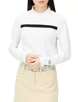 Рубашка с длинным рукавом и высоким воротником для гольфа C22233201 M [Callaway] Женская (Эластичный, UPF50) / / 1030_Белый