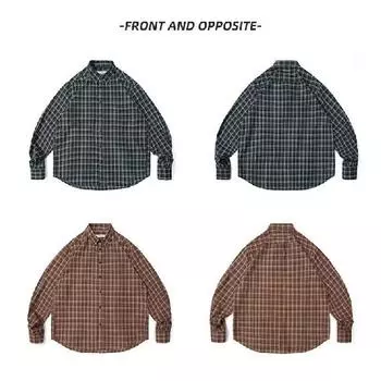 Рубашка с длинным рукавом с буквенным принтом 2024 года в японском стиле в стиле Гонконга, свободная рубашка для мальчиков, летнее модное универсальное повседневное пальто M красный