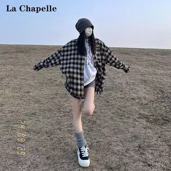 Рубашка с длинным рукавом с буквенным принтом 2024 года в японском стиле в стиле Гонконга, свободная рубашка для мальчиков, летнее модное универсальное повседневное пальто M чёрный