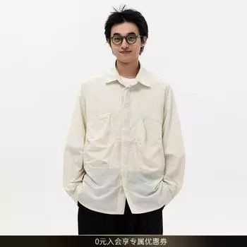 Рубашка с длинным рукавом с буквенным принтом 2024 года в японском стиле в стиле Гонконга, свободная рубашка для мальчиков, летнее модное универсальное повседневное пальто M зелёный