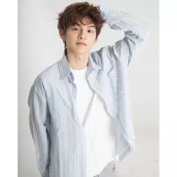 Рубашка с длинными рукавами в американском ретро-стиле с солнцезащитным кремом для мужчин и женщин, новая дышащая рубашка в стиле праздного стиля, повседневная M синий