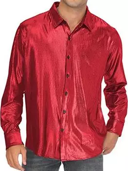 Рубашка с фэнтезийным персонажем из ткани с пайетками для уличной моды и косплей-мероприятий S