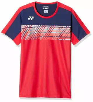Рубашка с коротким рукавом Game Shirt Flash Red Japan SS на японский размер [Yonex] (Подходящий стиль) Мужской (639) (эквивалент XS)