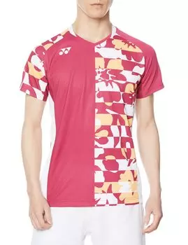Рубашка с коротким рукавом Game Shirt Reddish Rose S [Yonex] (Подходящий стиль) Мужской (546)