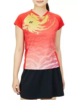 Рубашка с коротким рукавом Game Shirt Sunset Red S [Yonex] женская (496)