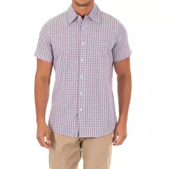 Рубашка с коротким рукавом и воротником с лацканами AFH0030 мужская M разноцветный