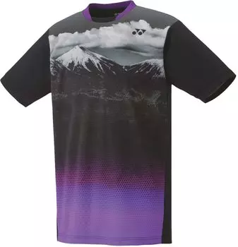 Рубашка с коротким рукавом, игровая рубашка, черная, размер S [YONEX] (007)