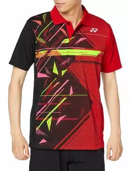 Рубашка с коротким рукавом, игровая рубашка, черная, Япония, размер SS на японский [Yonex] (007) (эквивалент XS)