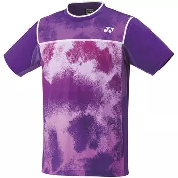 Рубашка с коротким рукавом, игровая рубашка, фиолетовая, размер S [YONEX] (Подходящий стиль) (039)