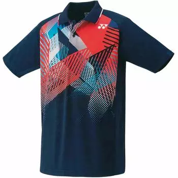 Рубашка с коротким рукавом, игровая рубашка, темно-синяя, O [Yonex] (019)
