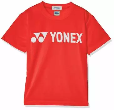 Рубашка с коротким рукавом JUNIOR Dry Shirt Boys Sunset Red Japan J130 японского размера [Yonex] (496) (эквивалент 130)