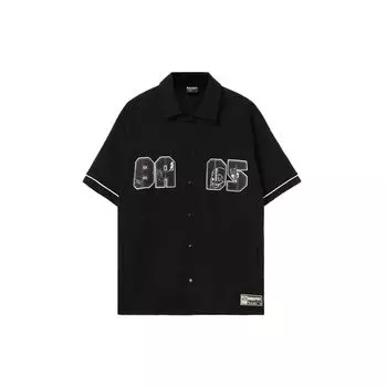 Рубашка с коротким рукавом Li Ning Badfive Graphic Print Мужские рубашки черного цвета AFDR367-2 L