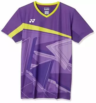 Рубашка с коротким рукавом МУЖСКАЯ Игровая рубашка Фиолетовая Япония SS на японский размер [Yonex] (Подходящий стиль) Мужской (044) (эквивалент XS)