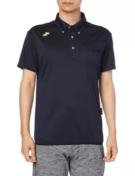 Рубашка с коротким рукавом Proedge с застежкой на пуговицы, рубашка поло с левой стороны груди EDRF230 Navy O [SSK] (с карманом) (70)