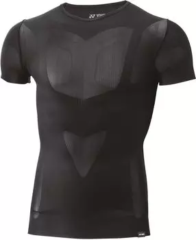 Рубашка с коротким рукавом Uni V-образный вырез Рубашка с коротким рукавом STBA1022 Черный L [Yonex] 007