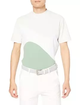 Рубашка с коротким рукавом, впитывающая пот, быстросохнущая, с защитой от ультрафиолета, эластичная, с воротником-стойкой, с переключаемым дизайном, для гольфа DGMVJA20 KH00, эквивалент японского размера L [DESCENTE