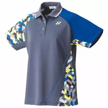 Рубашка с коротким рукавом ЖЕНСКАЯ Игровая рубашка угольного цвета Япония S-японский размер [YONEX] Женская (075) (эквивалент S)