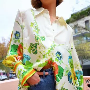 Рубашка с открытой спиной и шнуровкой для женщин с воротником-поло, свободный повседневный топ, блузка для работы на работу, креативный дизайн, летняя одежда больших размеров S зелёный