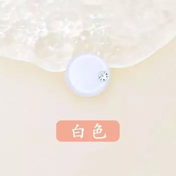 Рубашка с пуговицами из алмазной смолы, маленькие пуговицы с бриллиантовыми запонками, разноцветные пуговицы для рубашек, аксессуары для футболок и поло ZH-305 White