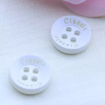 Рубашка с пуговицами, толстовка, круглая, мужская и женская, универсальная, верхняя рубашка, вязаный свитер, пуговицы из смолы, одежда, маленькие пуговицы 18L = 11.0MM * White * Round * Gold